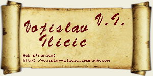 Vojislav Iličić vizit kartica